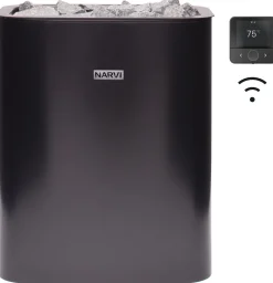 Sähkökiuas Narvi NC Electric Flow Wifi, erillinen ohjaus, eri vaihtoehtoja