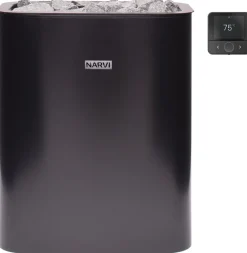 Sähkökiuas Narvi NC Electric Flow, erillinen ohjaus, eri vaihtoehtoja