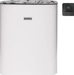 Sähkökiuas Narvi NC Electric Flow, erillinen ohjaus, eri vaihtoehtoja