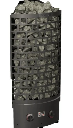Sähkökiuas SAWO Aries Corner Black NB, 9kW, 8-14m³, kiinteä ohjaus