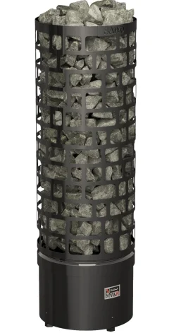 Sähkökiuas SAWO Aries Round Black NS, 7.5kW, 8-12m³, erillinen ohjaus