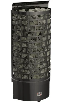 Sähkökiuas SAWO Aries Wall Black NS, 6kW, 5-8m³, erillinen ohjaus