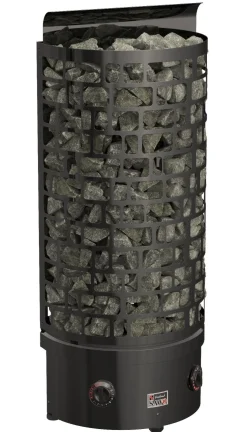 Sähkökiuas SAWO Aries Wall Black NB, 4.5kW, 3-6m³, kiinteä ohjaus