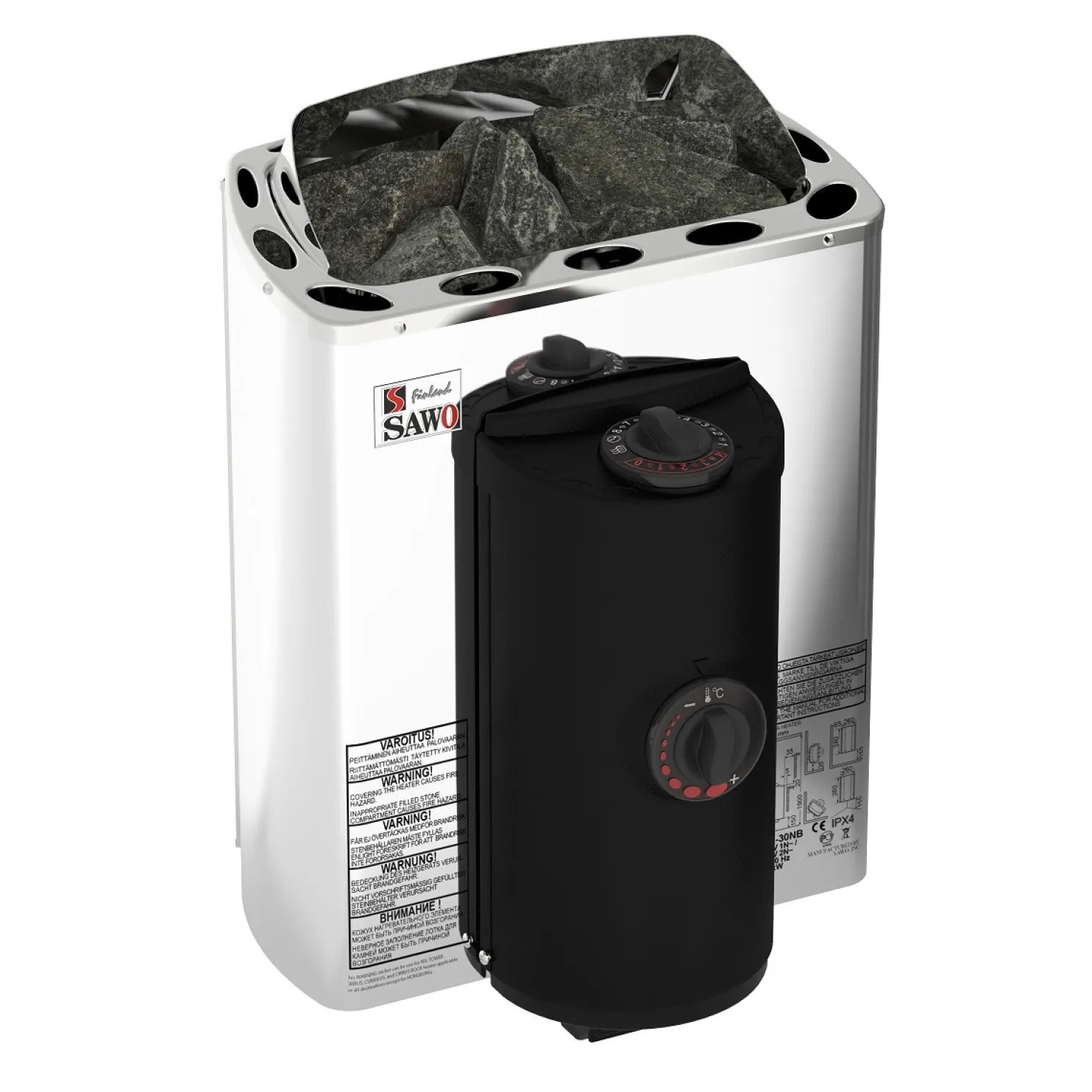 Sähkökiuas SAWO Mini X Trendline 3,6 kW 3-6 m³ kiinteä ohjaus