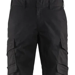 Shortsit Blåkläder 1446 Stretch musta/tummanharmaa