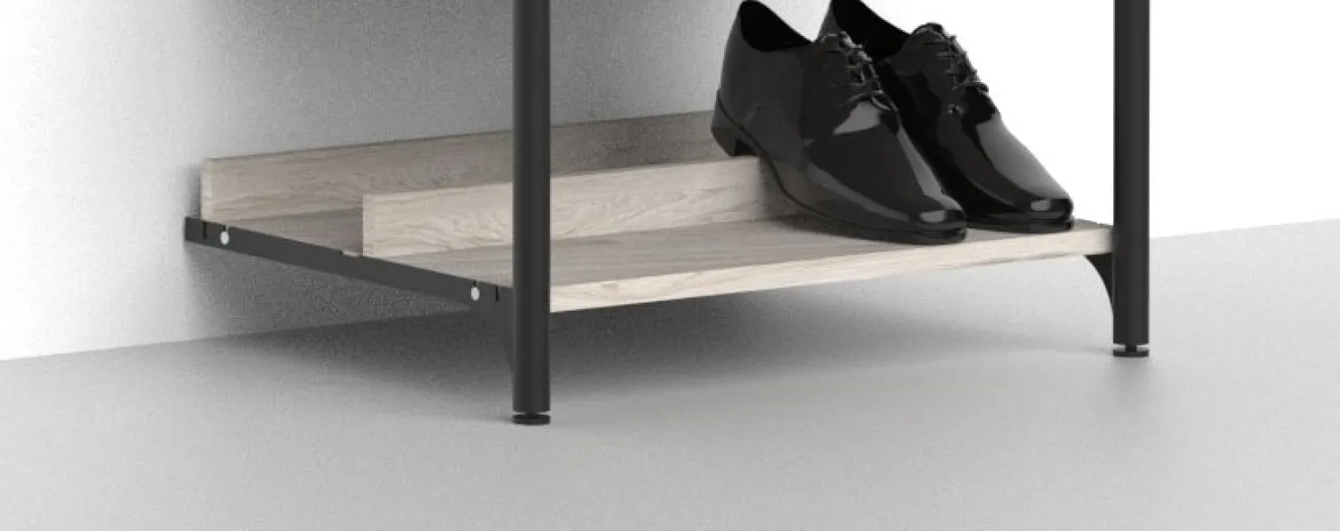 Säilytysjärjestelmän kenkähylly Mirror Line Nivo, 600x520mm