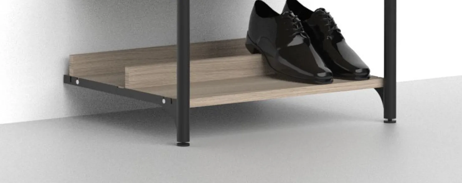 Säilytysjärjestelmän kenkähylly Mirror Line Nivo, 600x520mm