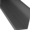 Sivupelti Keraplast, 75+115x3000mm, 90°, musta RR33 + täytepala