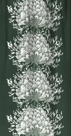 Sivuverho Vallila Memento, vihreä, 140x240 cm
