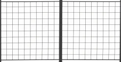 Säleikköpaneeli Hortus 2 kpl 100x100cm sis, 3 tolppaa musta