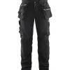 Softshell-riipputaskuhousut Blåkläder 1805 musta