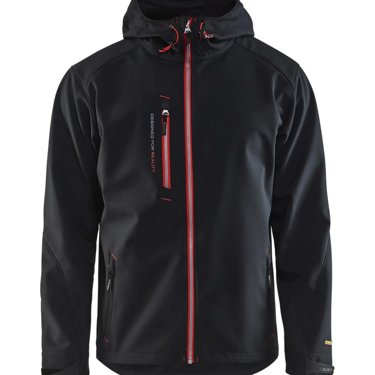 Softshell-takki Blåkläder 4949 musta/punainen