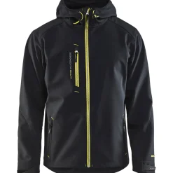 Softshell-takki Blåkläder 4949 musta/keltainen