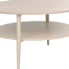 Sohvapöytä Home4You LESTER 80x80xK45 cm, vaalea puu/beige