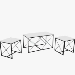 Sohvapöytäsetti Linento Furniture Defne, eri värejä