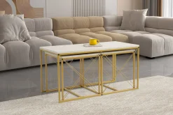 Sohvapöytäsetti Linento Furniture Defne, eri värejä
