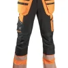Stretch-riipputaskuhousut Dimex Turva 60851R oranssi/musta
