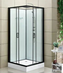 Suihkukaappi Bathlife Rymd 800x800 mm musta