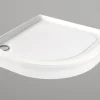 Suihkukulman allas Interia S0029-SET kivimassa 100x100cm valkoinen