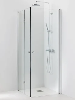 Suihkukulma Vihtan Ocean 3+5 800/900 mm kääntyvä + taittuva suora kirkas lasi