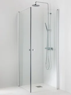 Suihkukulma Vihtan Pisara 3+3 700/800 mm kääntyvä suora kirkas lasi