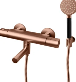 Suihkusetti Tapwell ARM026 Copper, termostaattihanalla, juoksuputkella, kiiltävä kupari