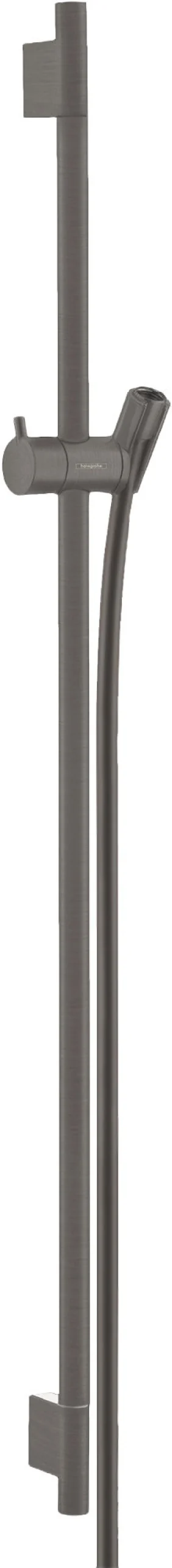 Suihkutanko Hansgrohe Unica S Puro, 90 cm, suihkuletkulla, harjattu musta kromi