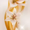 Tapetti Artgeist Flower Plaits, 50x1000cm, romanttinen, oranssi