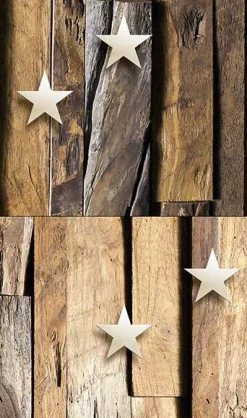 Tapetti Artgeist Wooden Constellation, 50x1000cm, puujäljitelmä, ruskea
