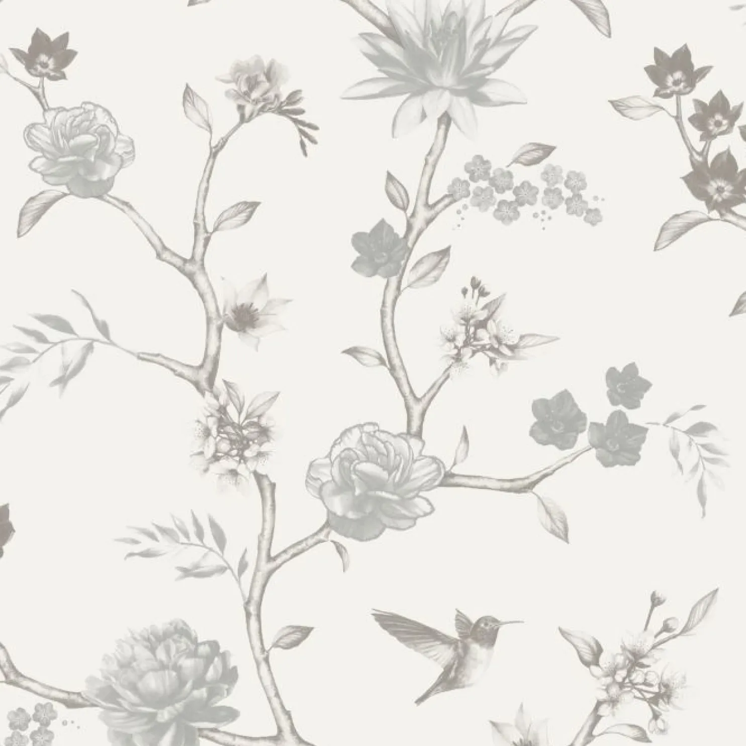 Tapetti Decor Maison Belle 5346-1, non-woven, romanttinen, vaalea/harmaa