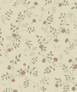 Tapetti Sandberg Henny, non-woven, romanttinen, ruskea