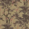 Tapetti 1838 Wallcoverings Harewood, kukka, kulta