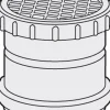 Tarkastusputken kierrekansi Pipelife DN200