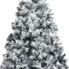Tekojoulukuusi lumihuurteella, vihreä, 210cm, PVC