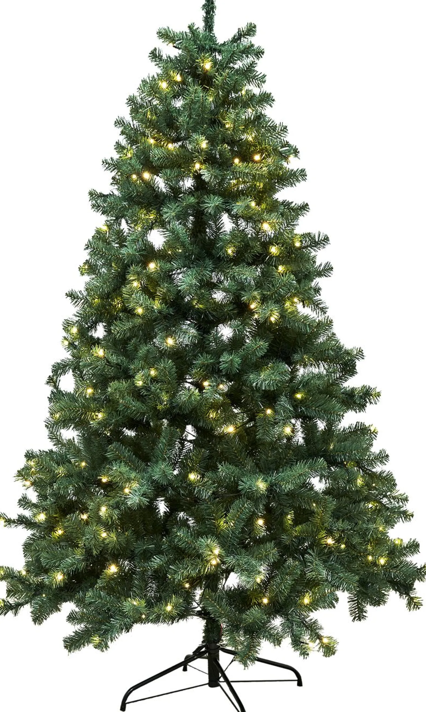 Tekojoulukuusi Nordic Winter Aske 150cm PVC LED-valoilla
