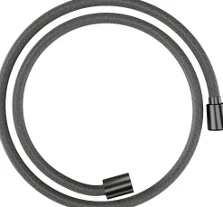 Tekstiilisuihkuletku Hansgrohe Designflex 125 cm, harjattu musta kromi