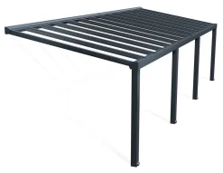 Terassikatos Palram-Canopia Stockholm Premium, harmaa/kirkas, eri kokoja