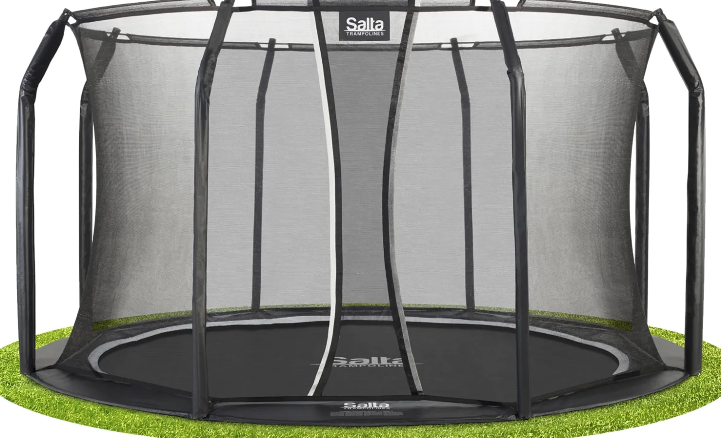 Trampoliini Salta Royal Baseground Ø396cm musta sis. turvaverkko