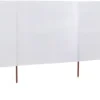 Tuulensuojakangas 6 paneelilla 800 x 80 cm valkoinen