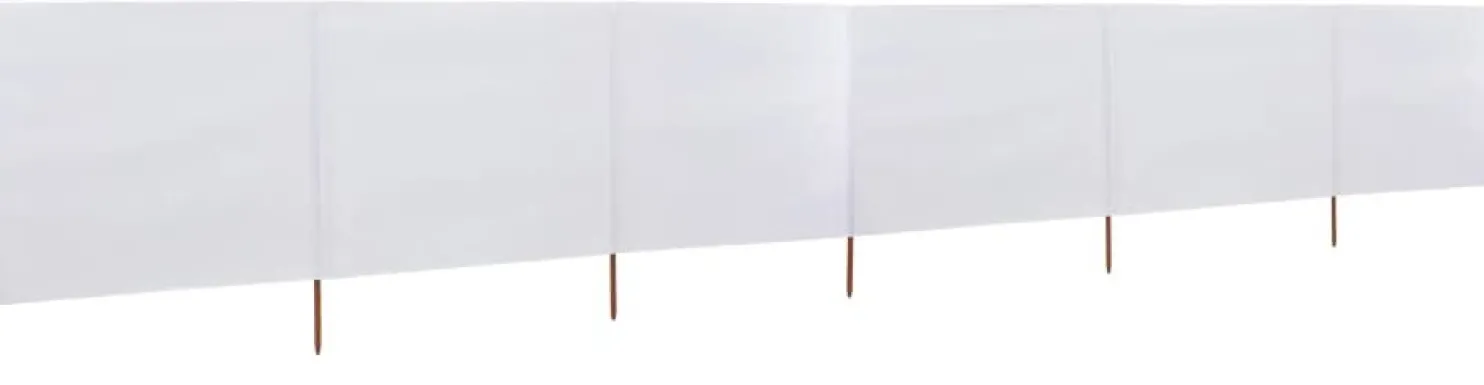 Tuulensuojakangas 6 paneelilla 800 x 80 cm valkoinen
