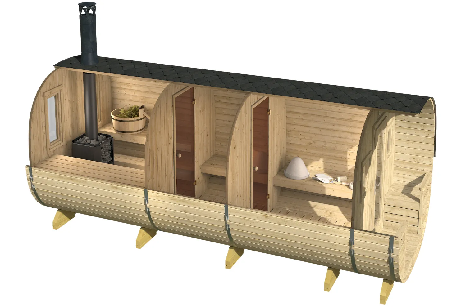 Tynnyrisauna Tene Ruka 13.6m²