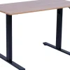 Työpöytä Home4You ERGO FIT 1 moottorilla 120x60xK71,5-116 cm, tammi/musta