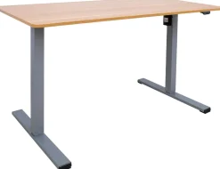 Työpöytä Home4You ERGO OPTIMAL 1-moottorilla 120x60 cm, hikkoripuu, ruskea