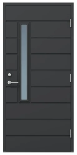 Ulko-ovi Timburg Design 9-10x21 karmi 115mm RR23 tummanharmaa