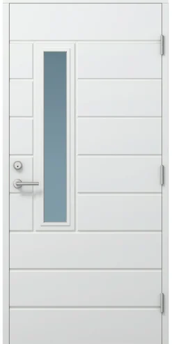 Ulko-ovi Timburg Design 9-10x21 karmi 115 mm valkoinen