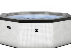 Ulkoporeallas Wave Spa Como, 6 hlöä, 90 suutinta, WiFi, kahdeksankulmainen, koottava, valkoinen