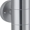 Ulkoseinävalaisin Paulmann Flame, IP44, 6cm, rst