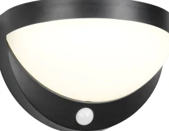Ulkoseinävalaisin Trio Cobre, aurinkokenno/hybridi, ladattava, liike- ja hämärätunnistin, 4000K, mattamusta