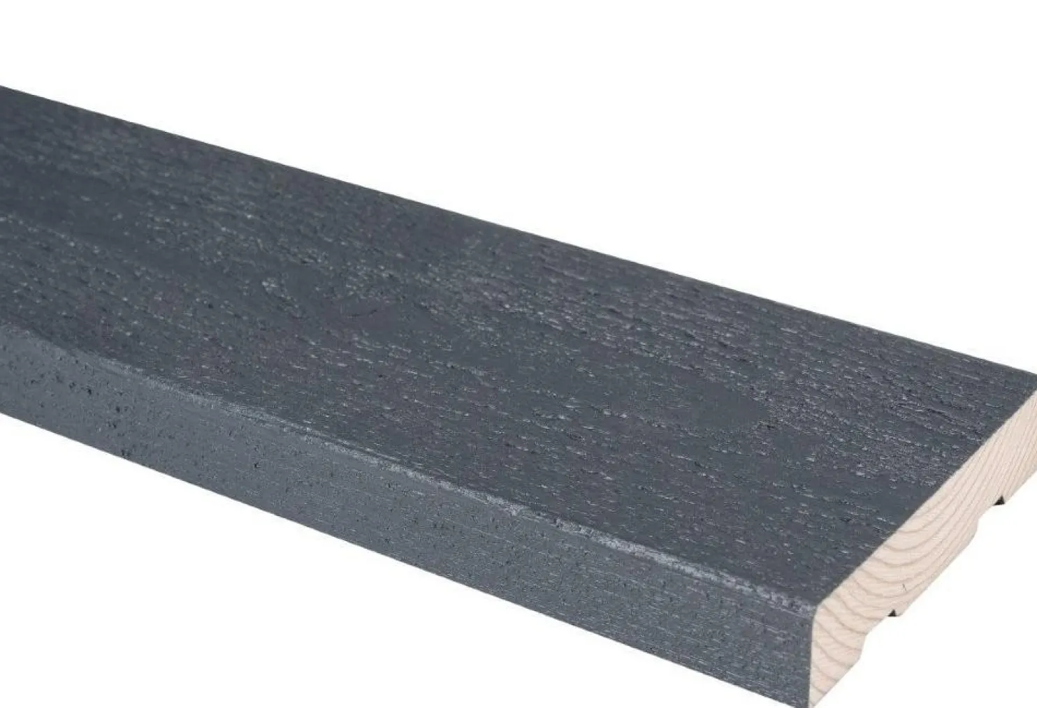 Ulkoverhouslauta JR-Wood, pintamaalattu, harmaa RR23/RAL 7024, eri vaihtoehtoja