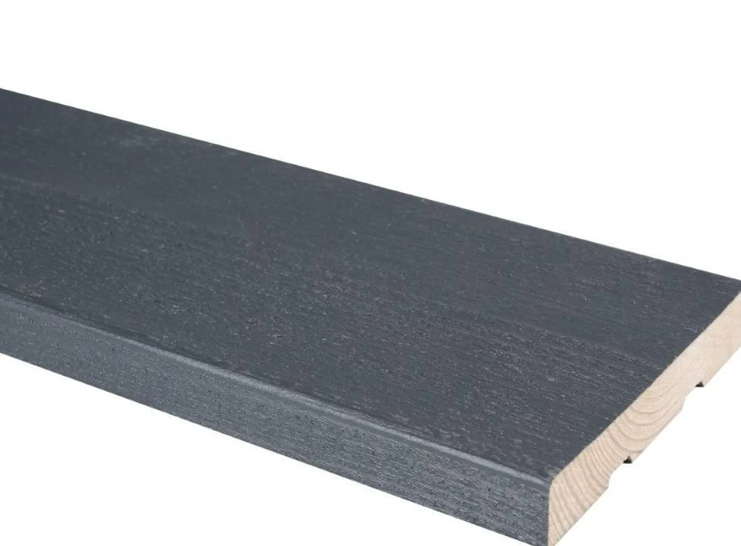 Ulkoverhouslauta JR-Wood, pintamaalattu, harmaa RR23/RAL 7024, eri vaihtoehtoja
